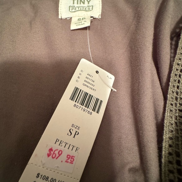 Anthropologie khaki/green lace and silk top - Picture 12 of 12